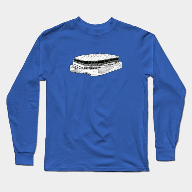 Pontiac Silverdome Long Sleeve T-Shirt by Colonel JD McShiteBurger